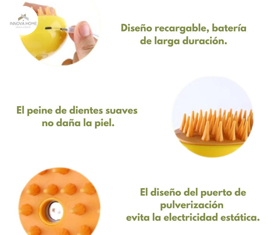 CEPILLO PARA MASCOTA CON VAPOR