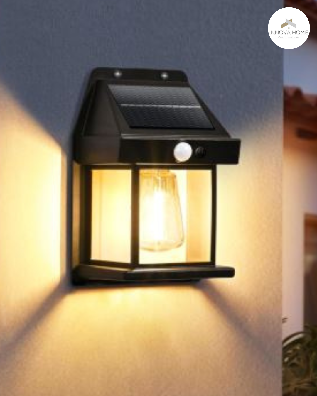 LAMPARA SOLAR PARA EXTERIOR CON SENSOR