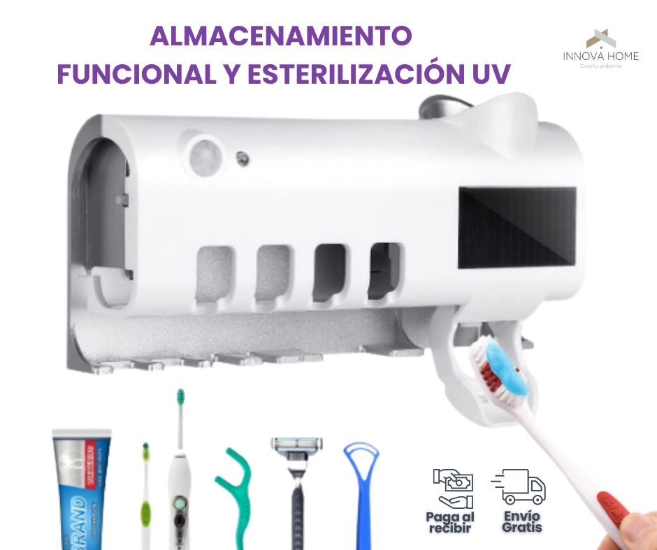 PORTA CEPILLOS DE DIENTES ESTERILIZADOR UV