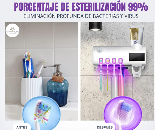 PORTA CEPILLOS DE DIENTES ESTERILIZADOR UV