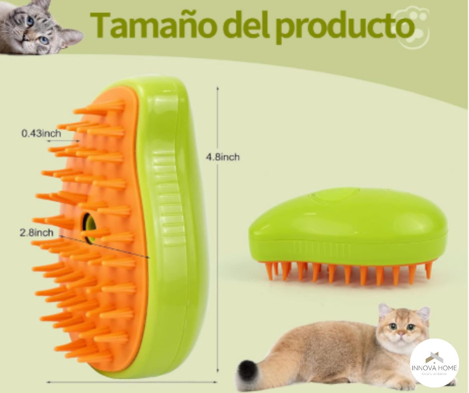 CEPILLO PARA MASCOTA CON VAPOR